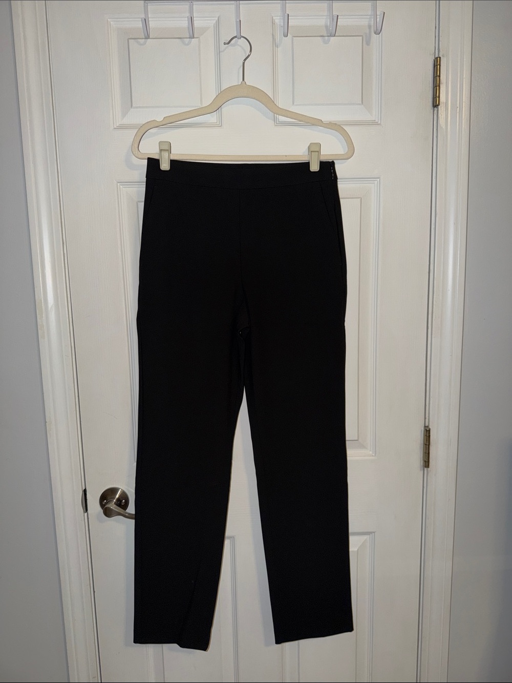 Ann Taylor Black Straight-Leg Dress Pants